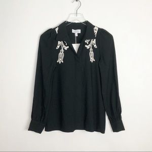 & OTHER STORIES Embroidered Puff Shoulder Top 4